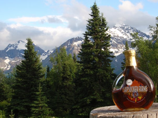 syrup with mountains