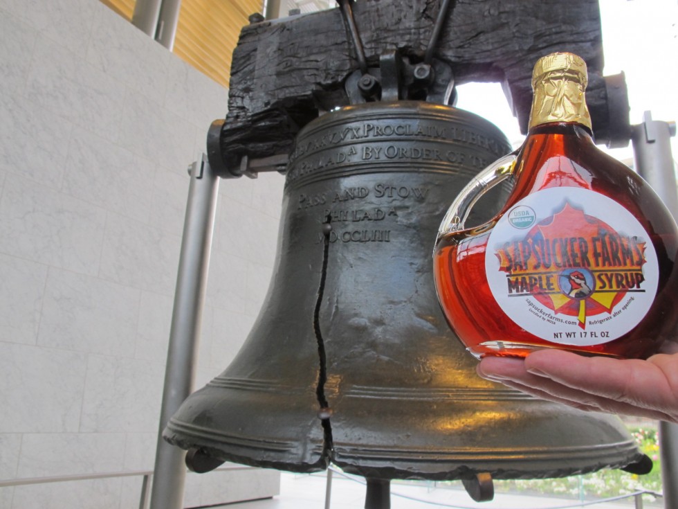 liberty bell with syrup