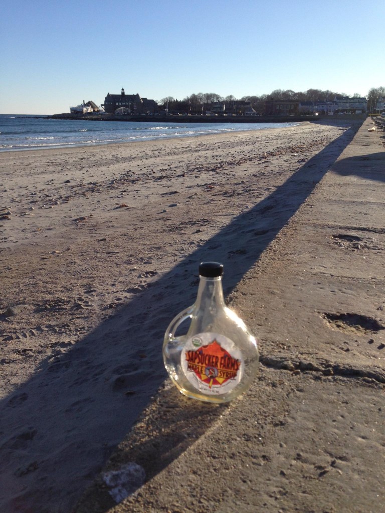 bottle on beach