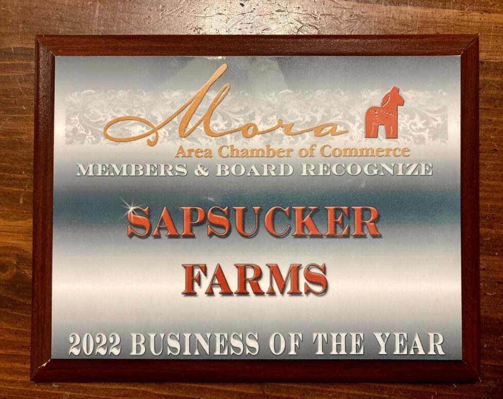 placque for business of the year